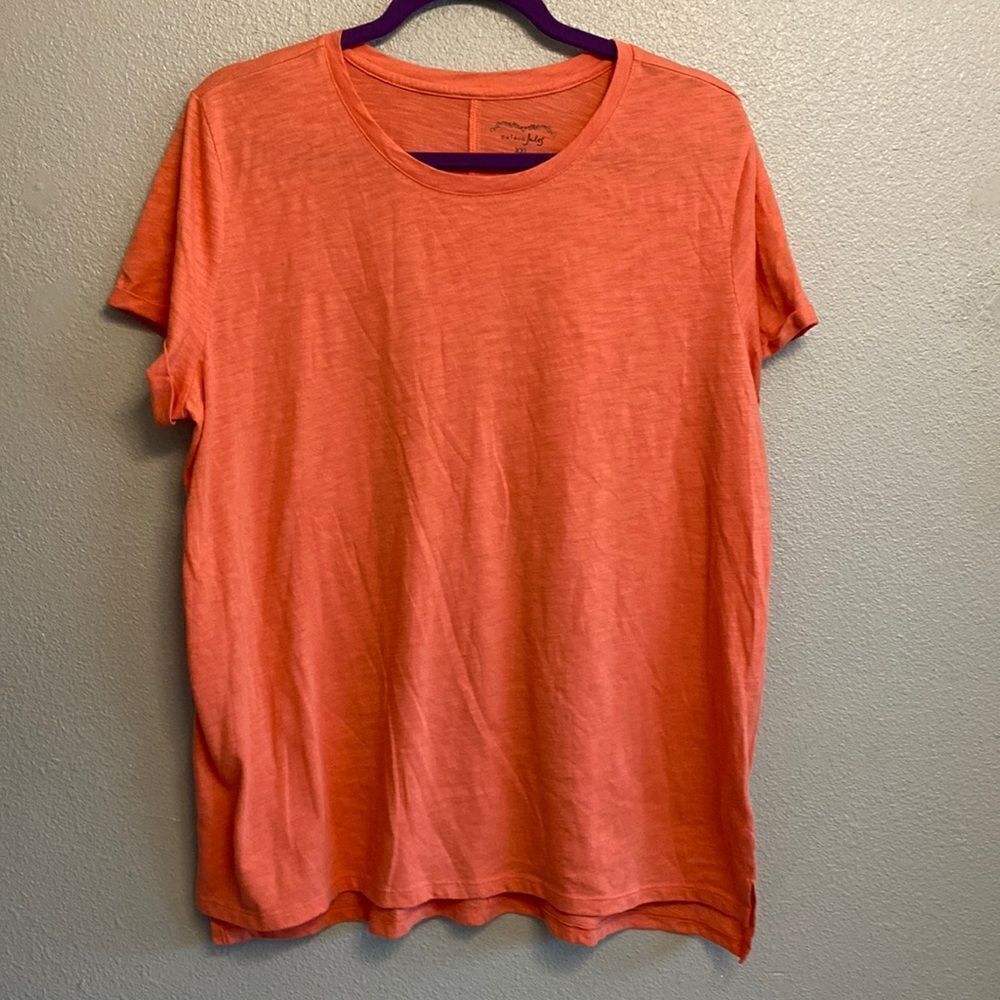 Maison Jules- coral basic tee- Size XXL
